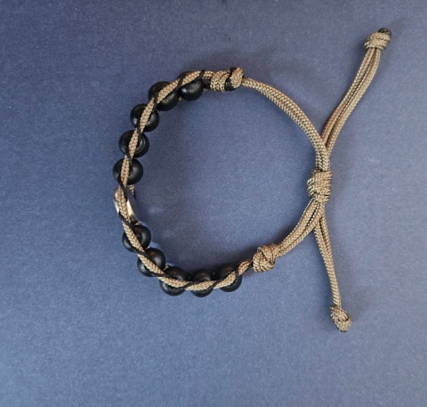 Bransoletka dziesiatka Różańca drewniana Matka Boża Gietrzwałdzka