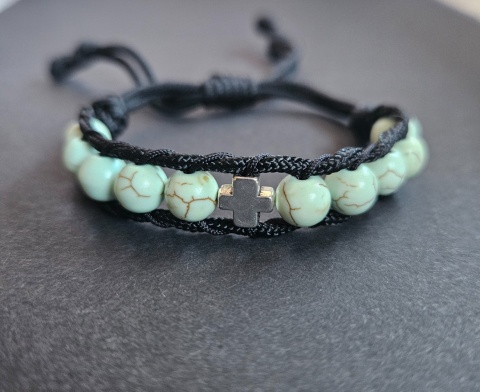 Bransoletka dziesiątka Różańca howlit