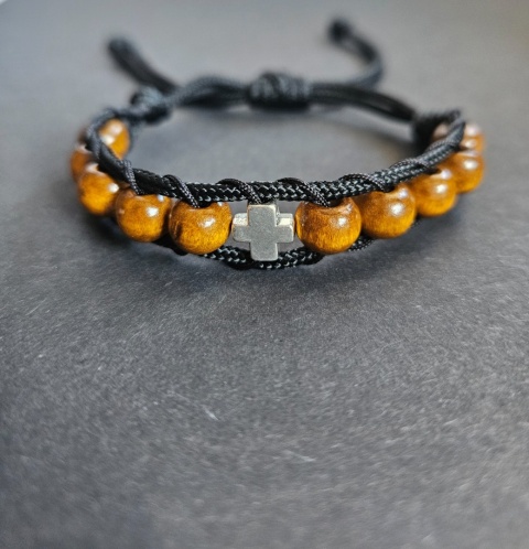 Bransoletka dziesiątka Różańca drewniana