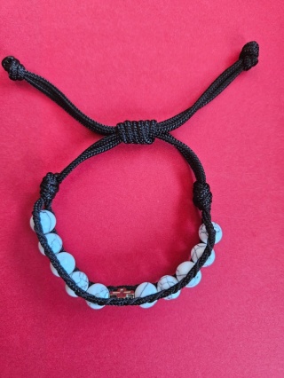 Bransoletka dziesiątka Różańca howlit