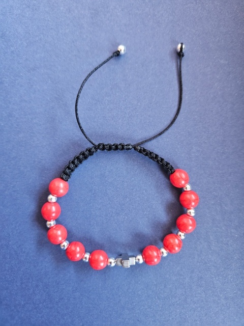 Bransoletka dziesiątka Różańca howlit