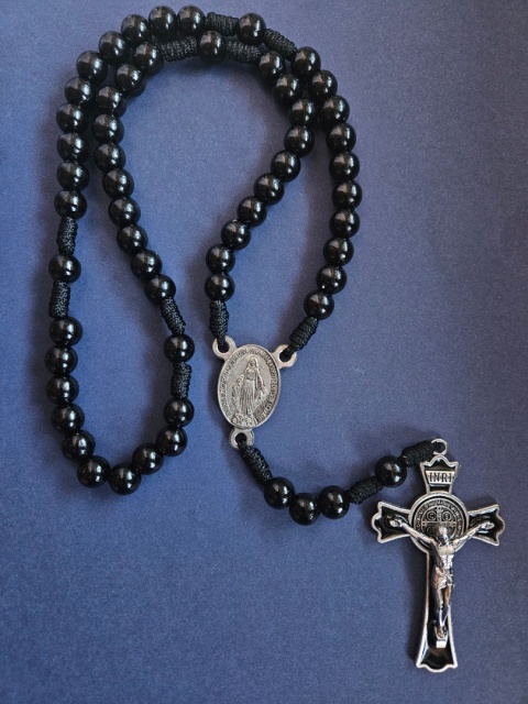 Drewniany duży Różaniec na szyję