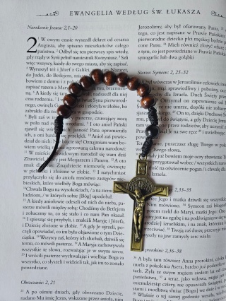 Dziesiątka Różańca ciemny brąz