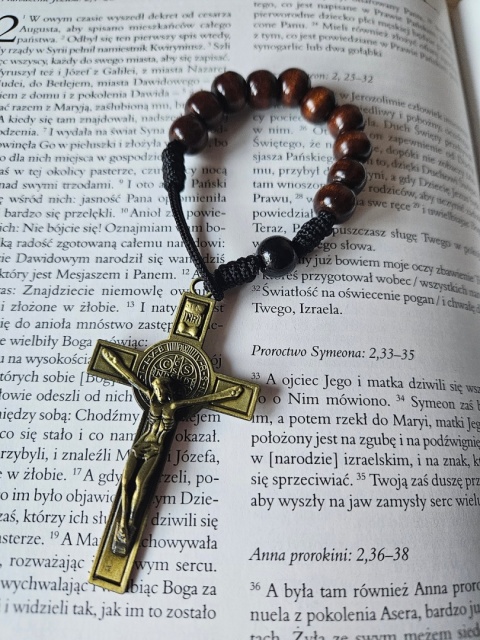 Dziesiątka Różańca ciemny brąz