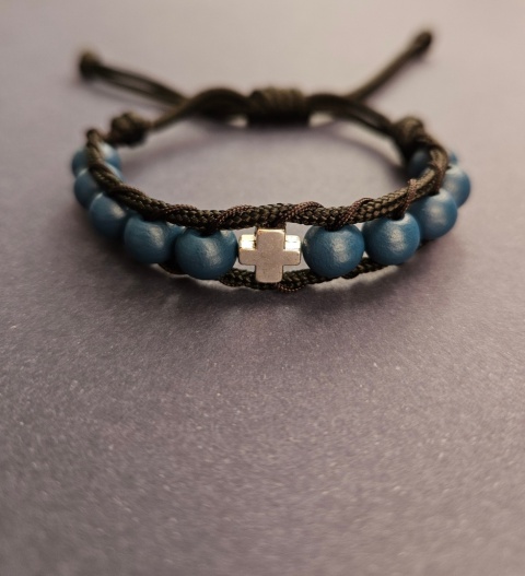 Bransoletka dziesiątek Różańca drewniana