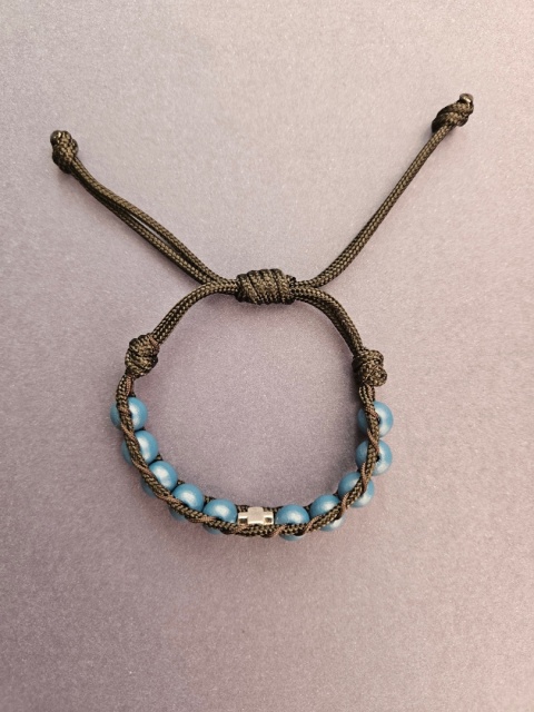 Bransoletka dziesiątek Różańca drewniana