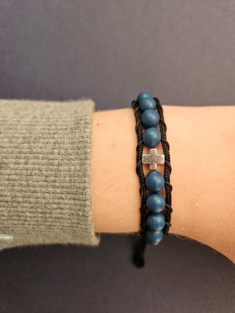 Bransoletka dziesiątek Różańca drewniana