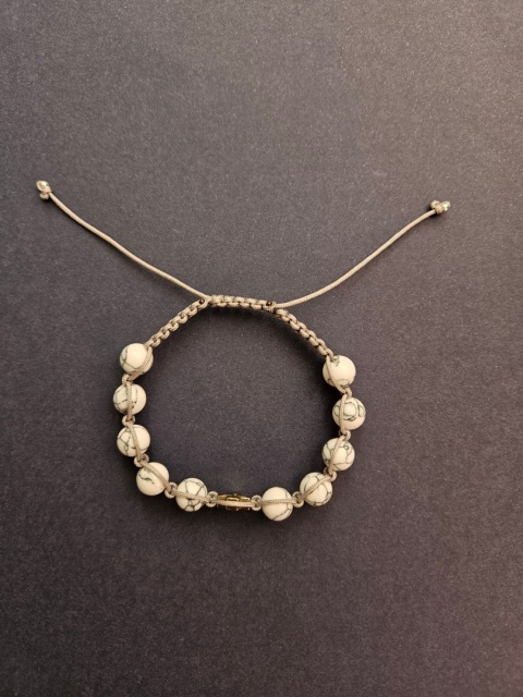 Bransoletka Różaniec howlit