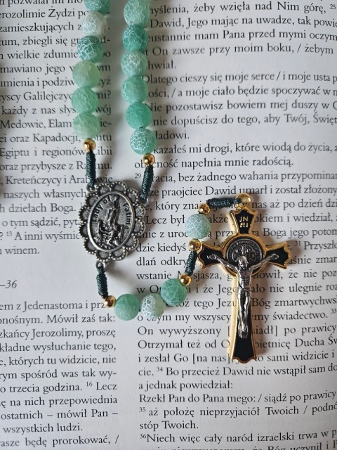 Różaniec agat zielony