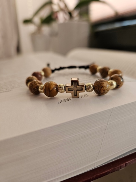 Bransoletka jaspis obrazkowy