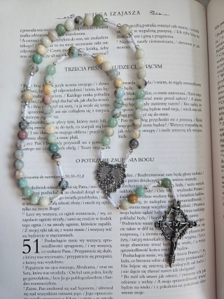 Różaniec amazonit lodowy