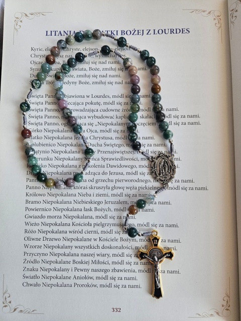 Różaniec agat indyjski