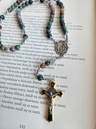 Różaniec agat indyjski