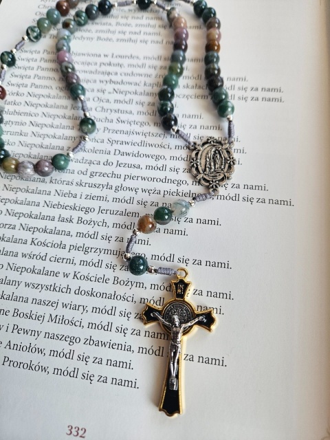 Różaniec agat indyjski