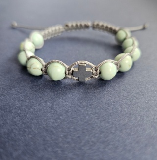 Różaniec na rękę bransoletka howlit